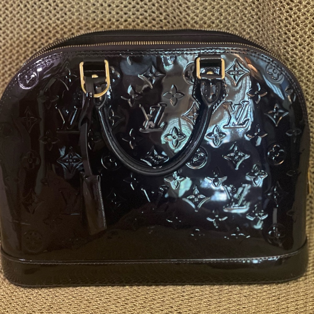 Louis Vuitton Patent Leather Alma PM Bag